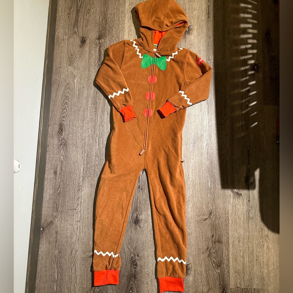 Like New Tipsy Elves Youth CL Gingerbread Man onesie
